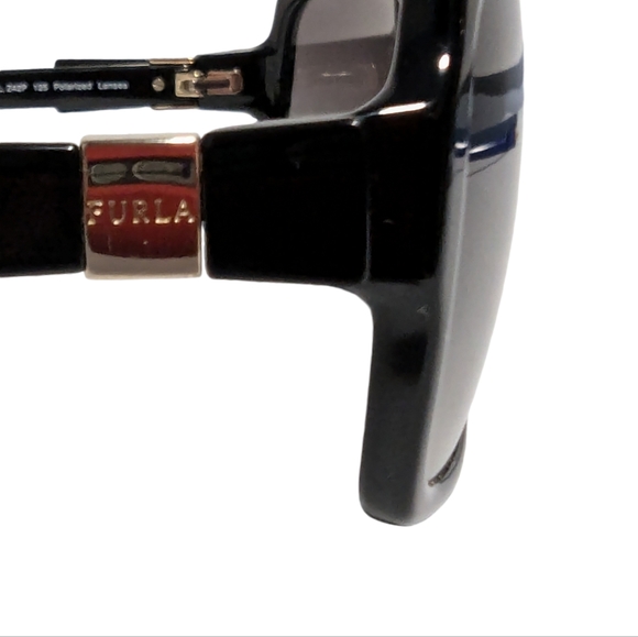 Furla Scilla SU4770J COL. Z42P Sunglasses Black Butterfly Frames w/ Black Lenses - Picture 3 of 12